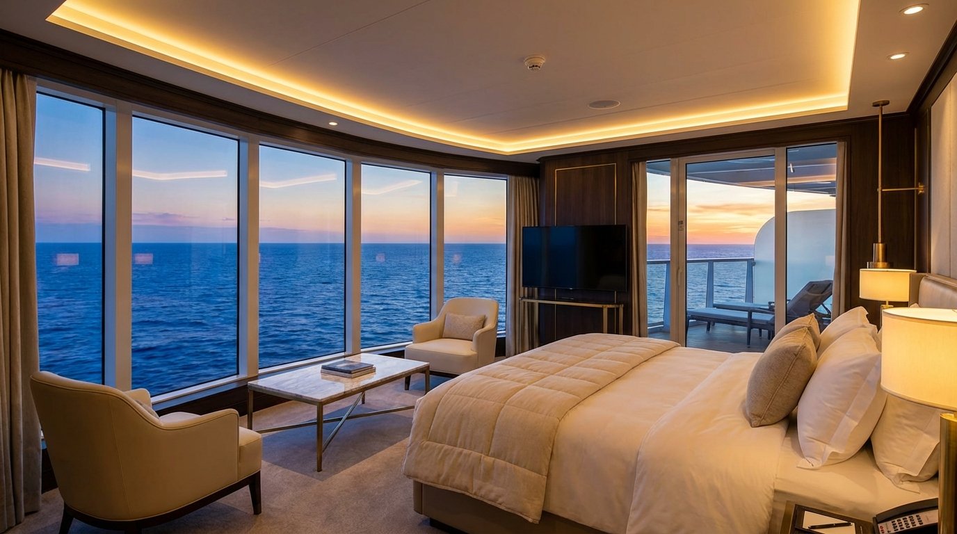 Luxury cruise suite